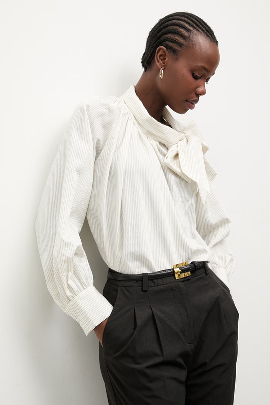 Answear.LAB bluzka damska z wiskozy biały WS26-BDD016