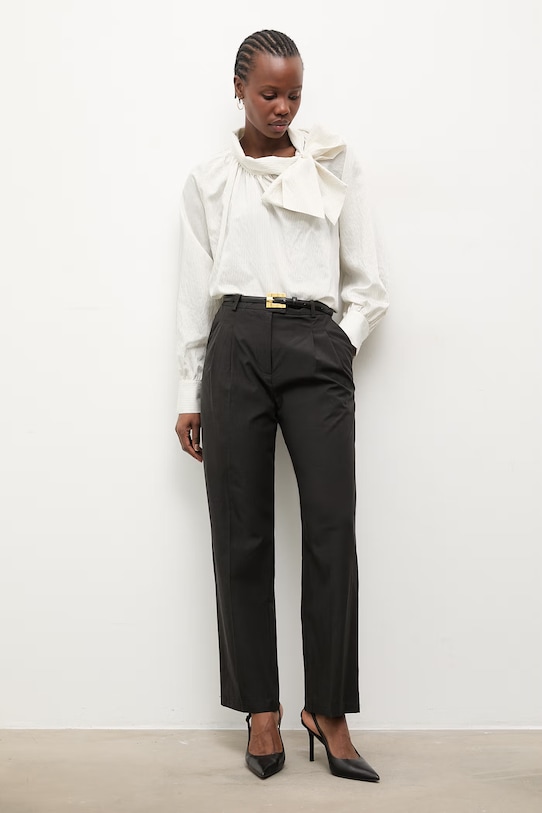 Answear.LAB bluzka damska z wiskozy WS26-BDD016 biały WS26