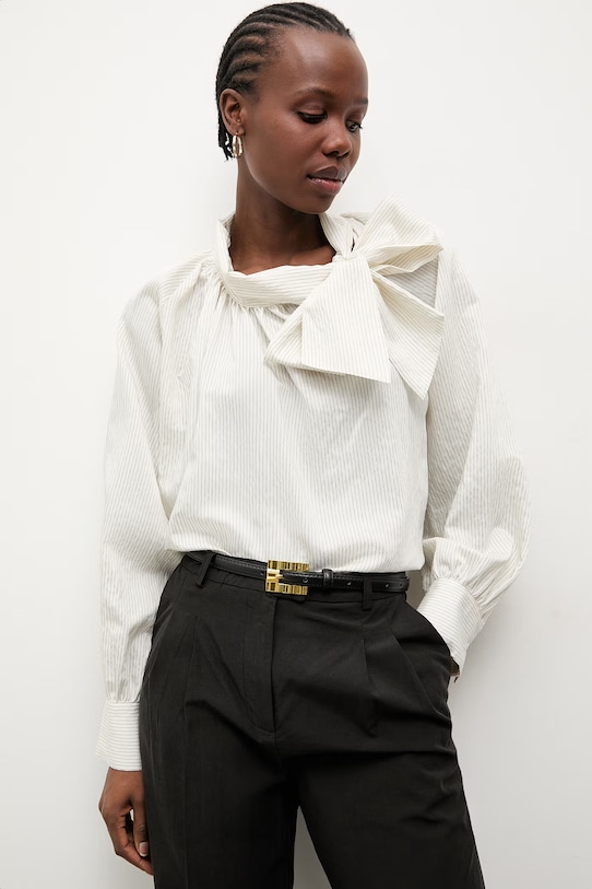 Answear.LAB bluzka damska z wiskozy biały WS26-BDD016