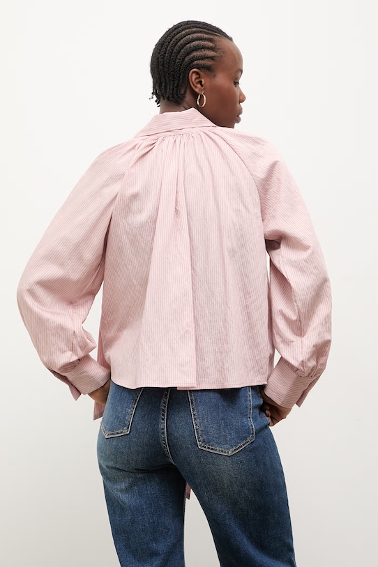 Odzież Answear.LAB bluzka damska z wiskozy WS26-BDD016 różowy