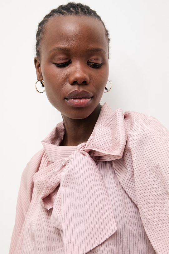 Answear.LAB bluzka damska z wiskozy WS26-BDD016 różowy