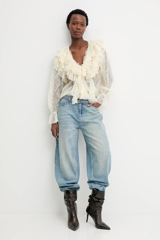 Answear.LAB bluzka 93710.iok beżowy WS26