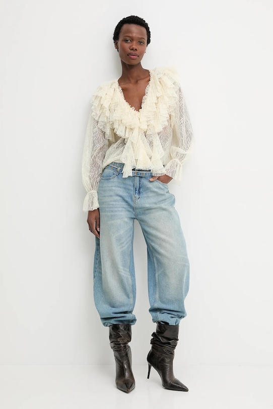 Answear.LAB bluzka 93710.iok beżowy WS26