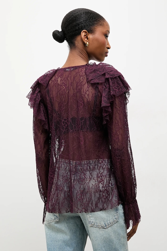 Odzież Answear.LAB bluzka 93710.iok bordowy