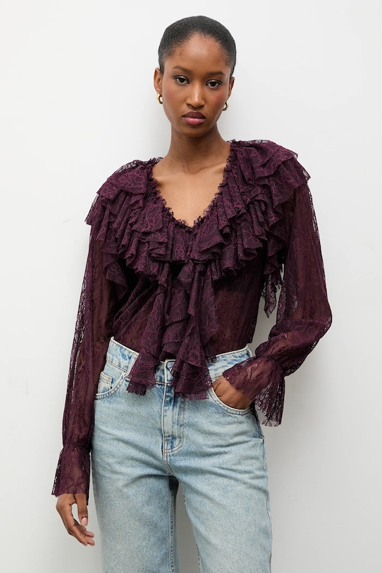 Answear.LAB bluzka bordowy 93710.iok