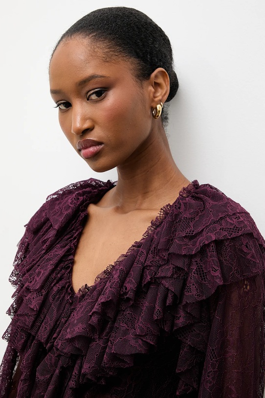 Answear.LAB bluzka 93710.iok bordowy