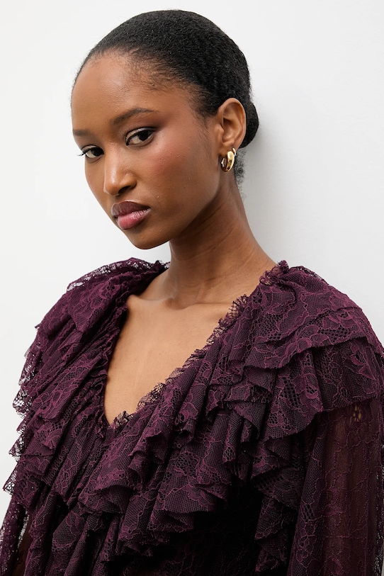 Answear.LAB bluzka 93710.iok bordowy