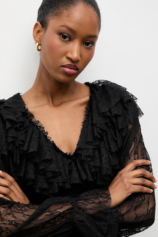 Answear.LAB bluzka 93710.iok czarny