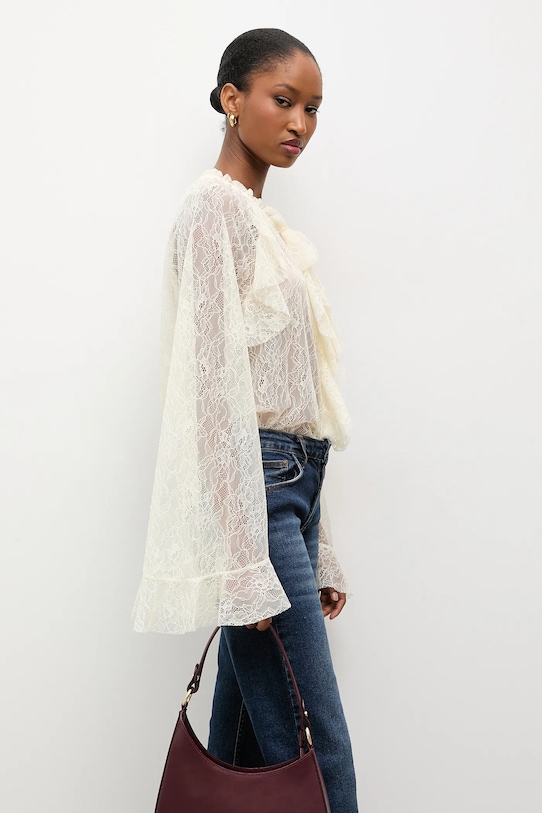 Блузка Answear.LAB 93210.iok бежевий WS26