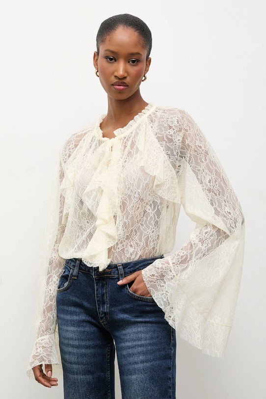 Answear.LAB bluzka beżowy 93210.iok