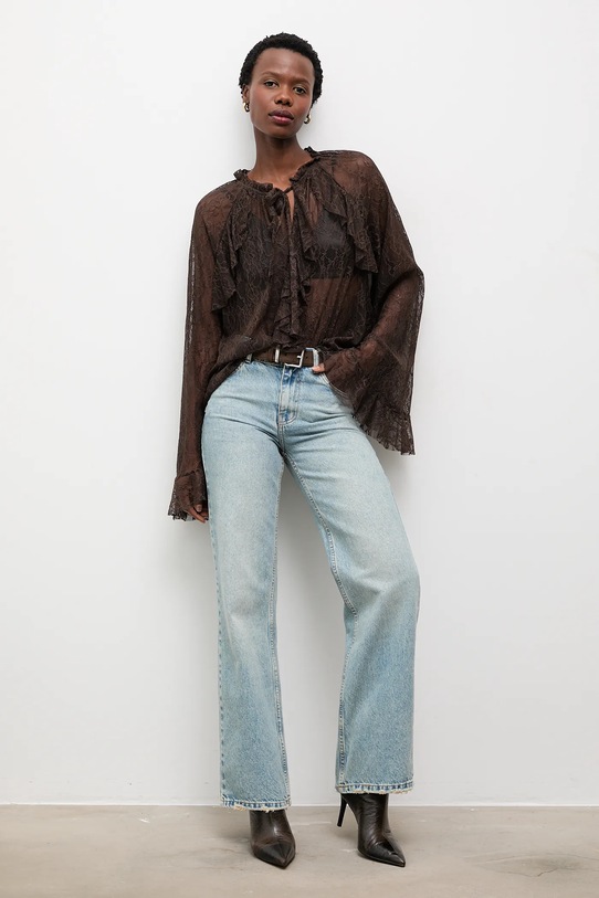 Answear.LAB bluzka 93210.iok brązowy WS26