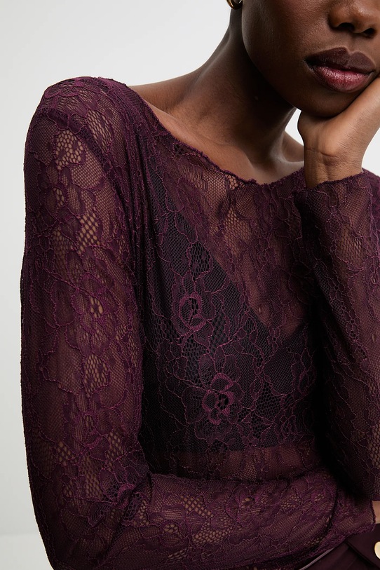 Answear.LAB bluzka 93711.iok bordowy