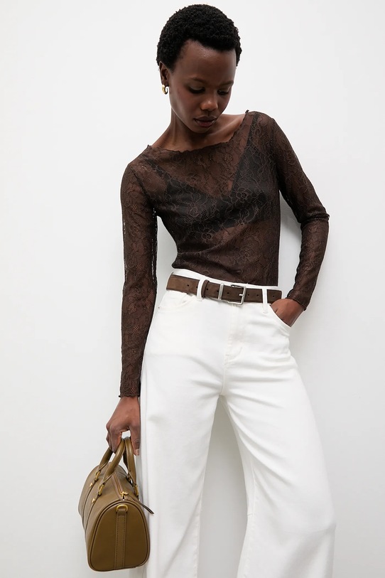 Answear.LAB bluzka 93711.iok brązowy