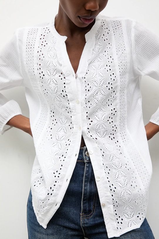 Answear.LAB koszula bawełniana regular biały 3020.hak