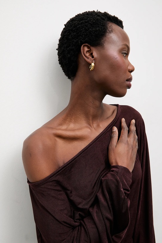 Answear.LAB bluzka 23506.fak brązowy