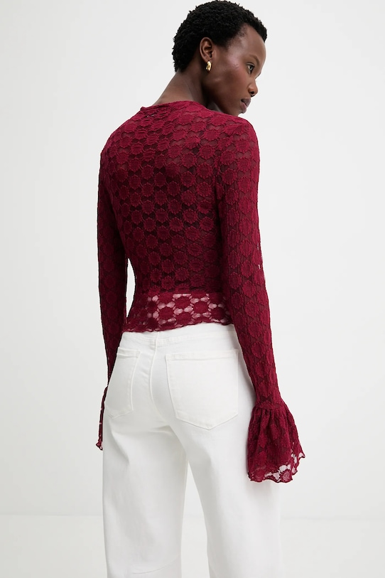 Odzież Answear.LAB bluzka 23448-1.fak bordowy