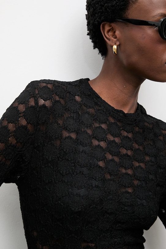 Answear.LAB bluzka 23448-1.fak czarny