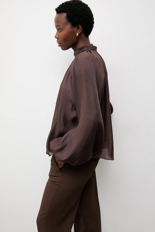 Answear.LAB bluzka PR27472.fjk brązowy