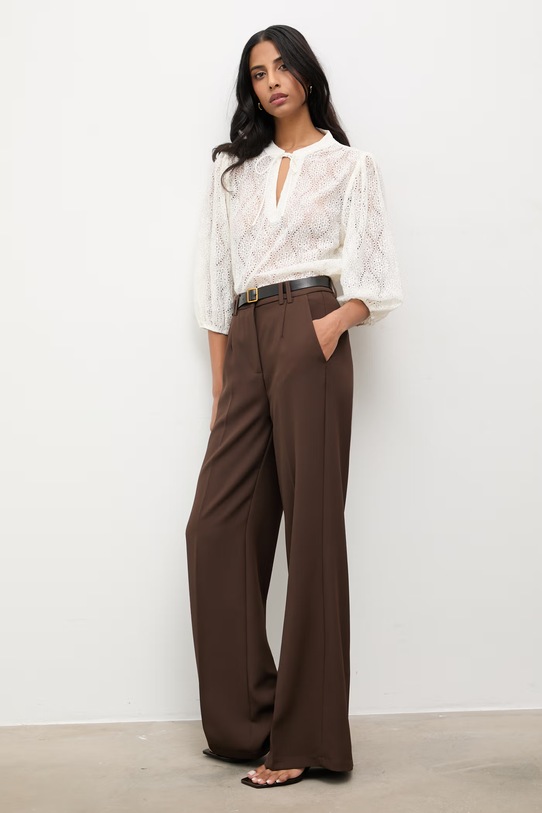 Answear.LAB bluzka 670388.hak biały WS26