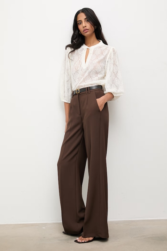 Answear.LAB bluzka 670388.hak biały WS26