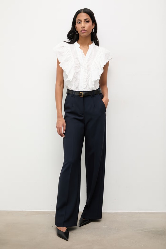 Answear.LAB bluzka bawełniana 670173.hak biały WS26