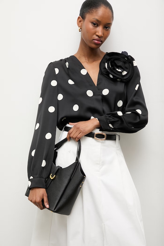 Answear.LAB bluzka regular czarny 530223.hak