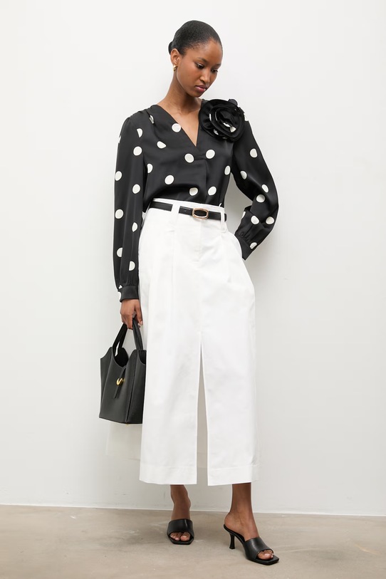 Answear.LAB bluzka 530223.hak czarny WS26