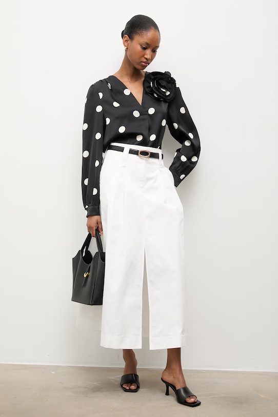 Answear.LAB bluzka 530223.hak czarny WS26