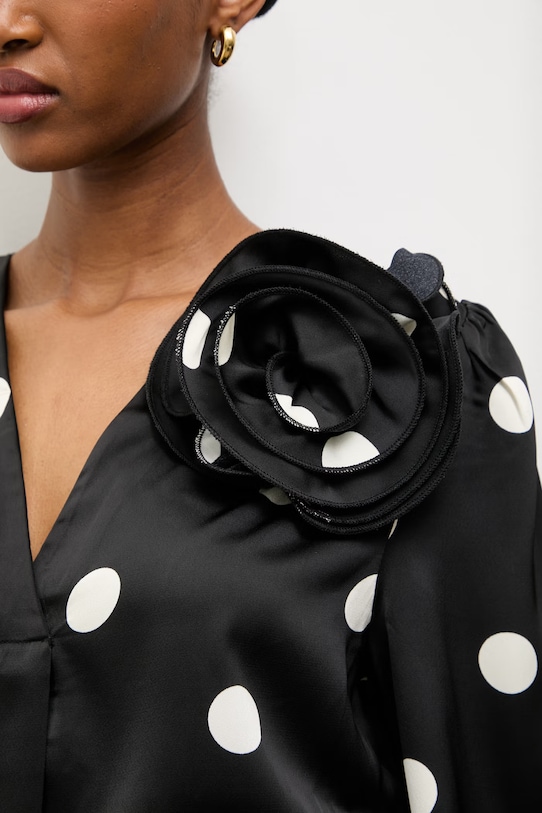 Answear.LAB bluzka 530223.hak czarny