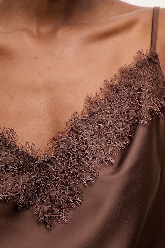 Blúzka Answear.LAB WS26-BDD042 hnedá