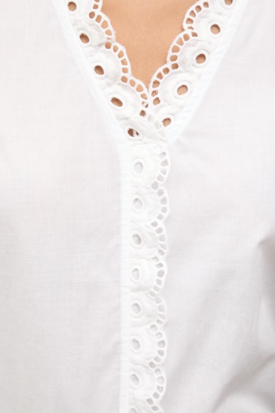 Answear.LAB bluzka bawełniana 670366.hak biały