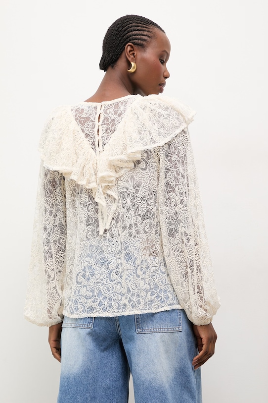 Odzież Answear.LAB bluzka Z25-037-1.fak beżowy