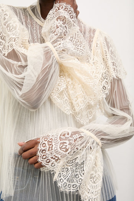 Answear.LAB bluzka 81067.fak beżowy