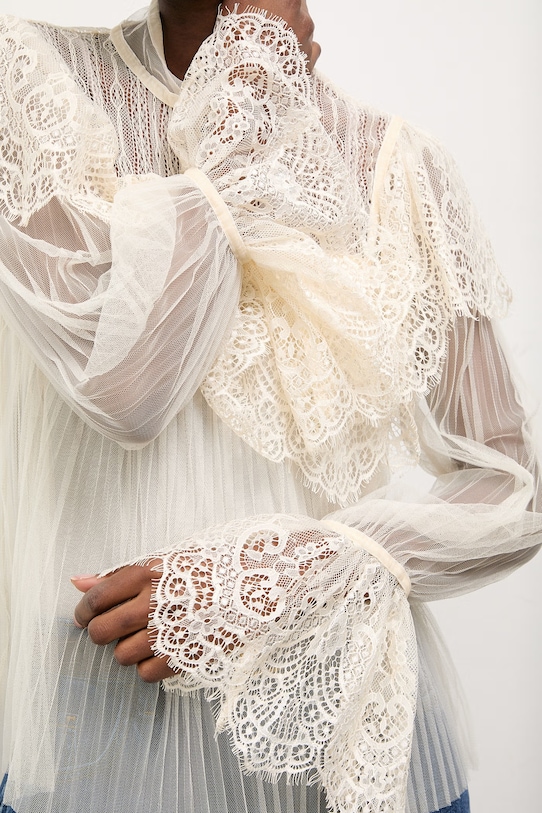 Answear.LAB bluzka 81067.fak beżowy