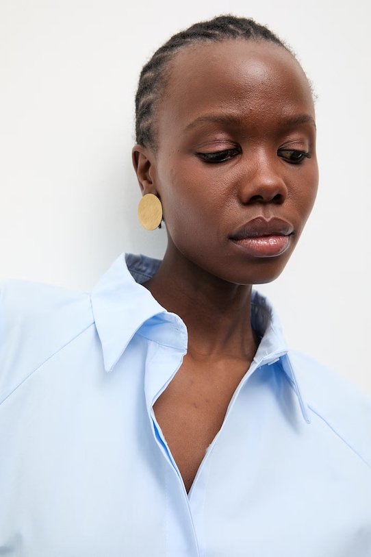 Answear.LAB koszula damska bawełniana WS26-BDD054 niebieski