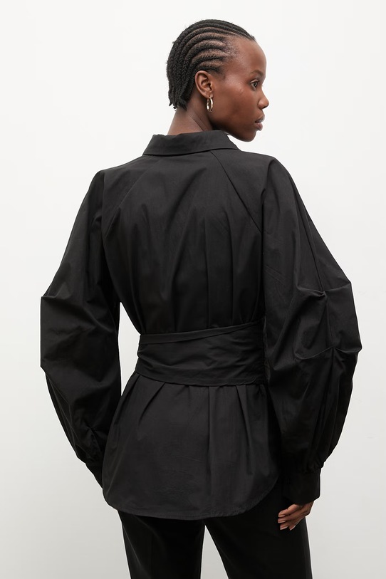 Odzież Answear.LAB koszula damska bawełniana WS26-BDD054 czarny
