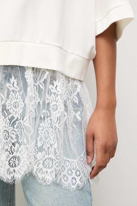 Answear.LAB bluza oversize damska z wiskozą WS26-BDD056 biały