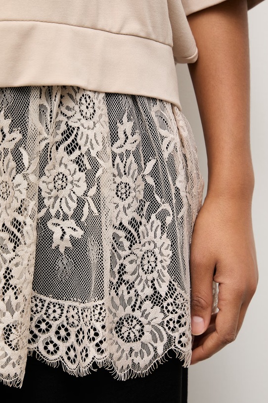 Answear.LAB bluza oversize damska z wiskozą WS26-BDD056 beżowy