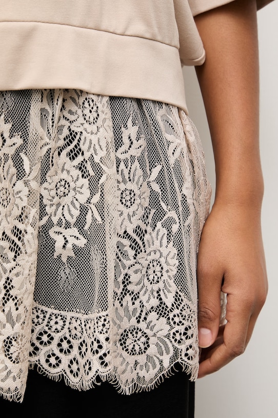 Answear.LAB bluza oversize damska z wiskozą WS26-BDD056 beżowy