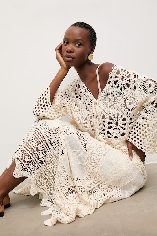 Bavlněná halenka Answear.LAB béžová LU5581.fak