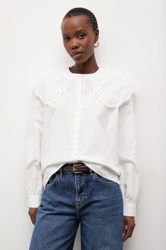 Bavlněná košile Answear.LAB bílá LU9905.fak