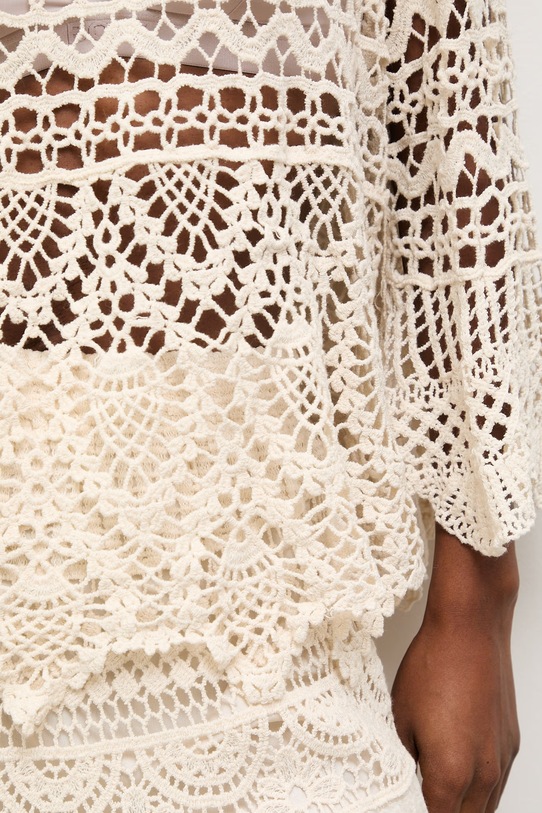 Answear.LAB bluzka bawełniana LU5582.fak beżowy