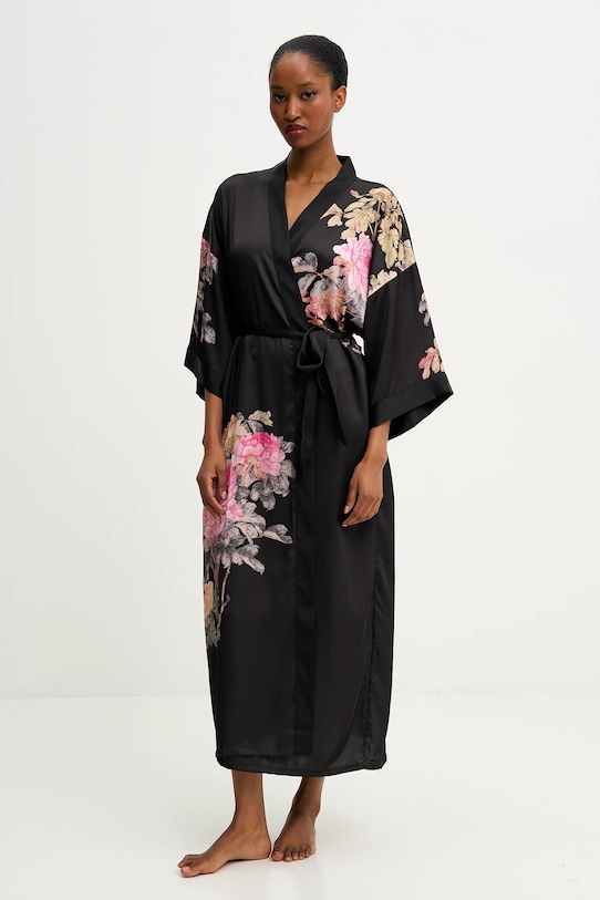 Answear.LAB szlafrok wzorzyste czarny YT.3D.cjk