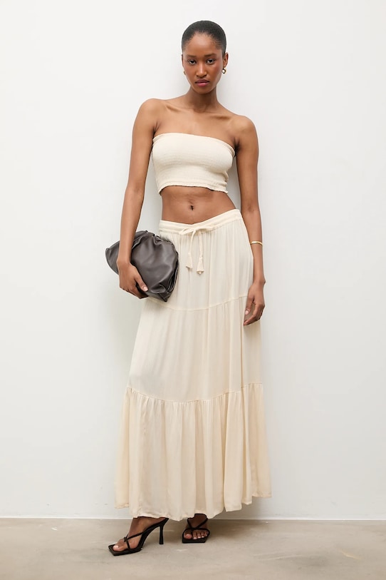 Μπλουζάκι Answear.LAB BUSTIER.hak μπεζ WS26