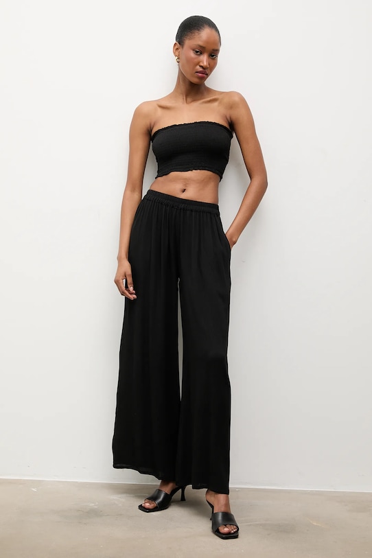 Answear.LAB bluzka BUSTIER.hak czarny WS26