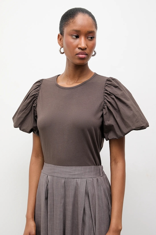 Блуза Answear.LAB стандартна кафяв 55376.iak