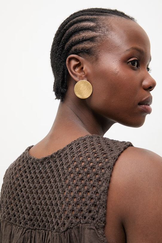 Answear.LAB bluzka damska bawełniana WS26-BKD012 brązowy