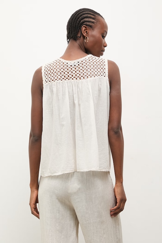 Odzież Answear.LAB bluzka damska bawełniana WS26-BKD013 beżowy