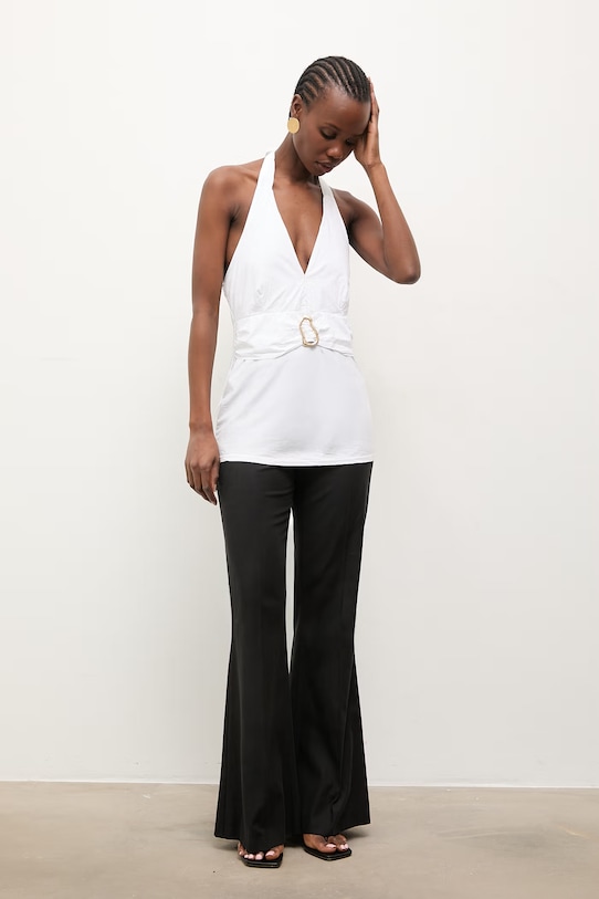 Answear.LAB bluzka damska bawełniana WS26-BKD015 biały WS26