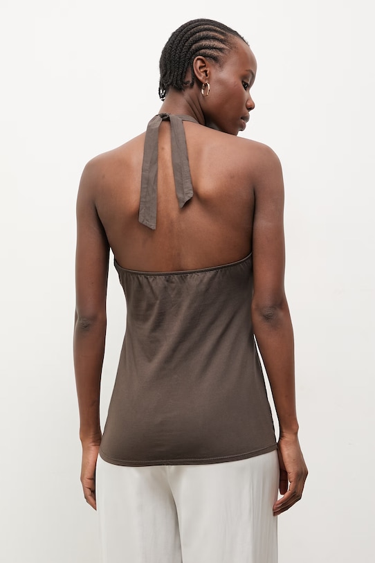 Odzież Answear.LAB bluzka damska bawełniana WS26-BKD015 brązowy